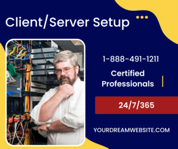 Client/Server Setup We provide the expertise to set up, maintain and administer a client/server environment. Contact us for a free quote to setup your LAN / WAN network security, Setup of secured profile for user account, documents, emails, Internet Connectivity etc.